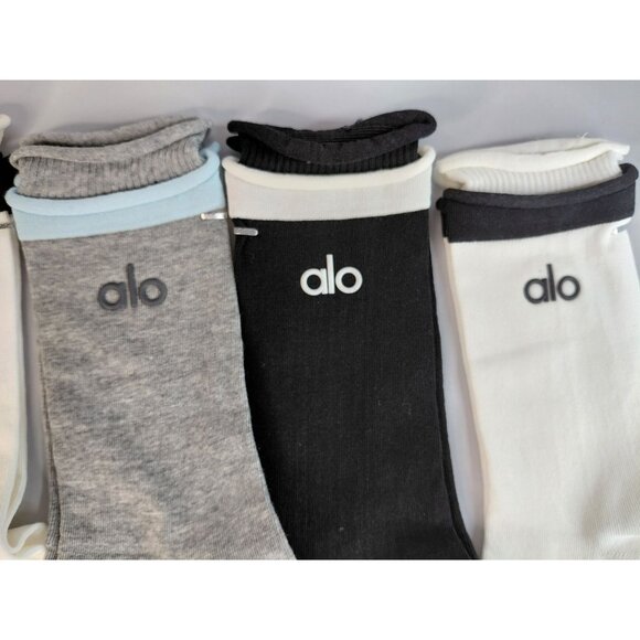 Alo Unisex Casual Crew Socks 5-Pack New NWOT - Picture 5 of 6